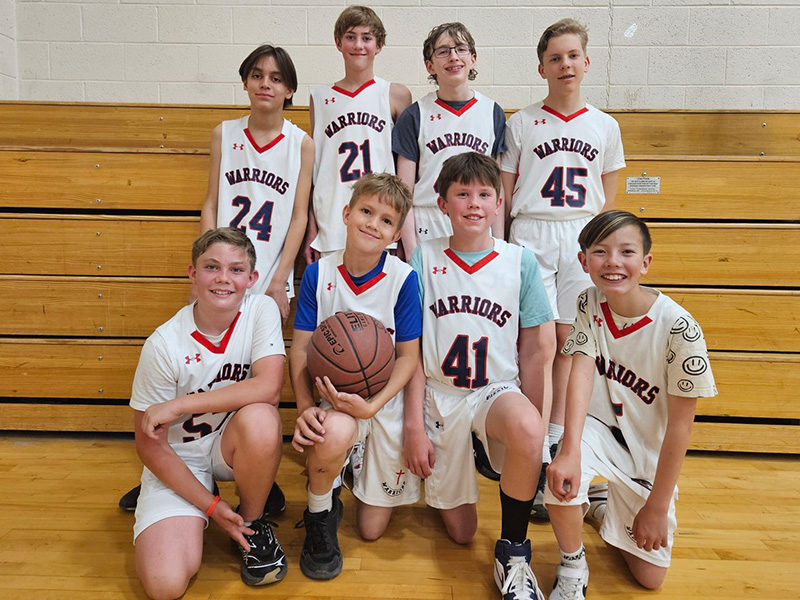 Flagstaff Christian School Middle School Boys JV Basketball Team