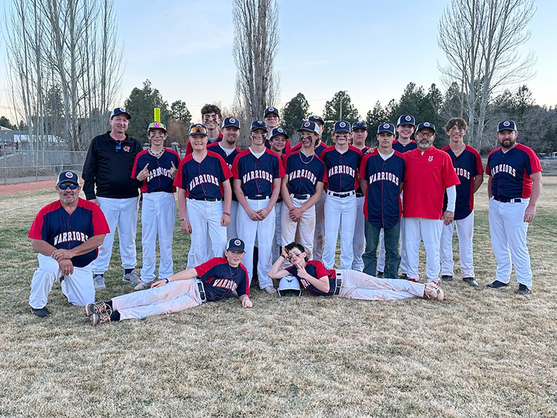 Baseball_800x600 photo of the FCS Warriors baseball team with their coaches